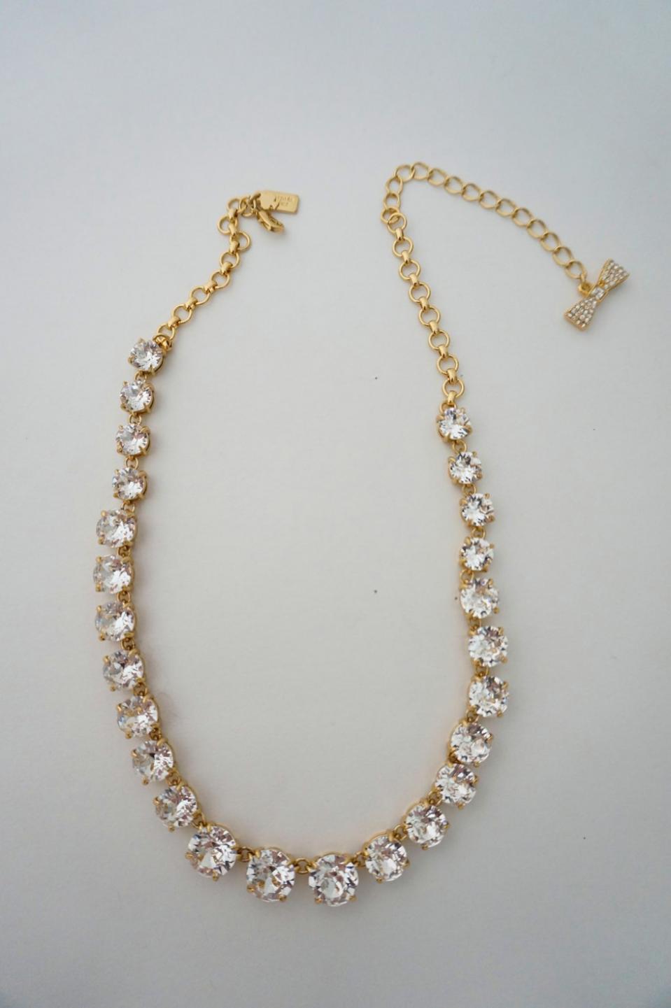 KATE SPADE ラウンドビジューネックレス